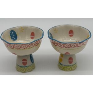 Temptations Easter Egg Hunt‎ Parfait Pedestal Bowls Two Replacements